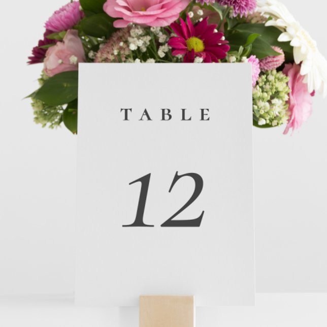 Numeração De Mesa Número da Tabela de Casamento de Script Minimalist (Criador carregado)