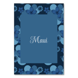 Numeração De Mesa Número da Tabela de Casamento de Tema Tropical mar