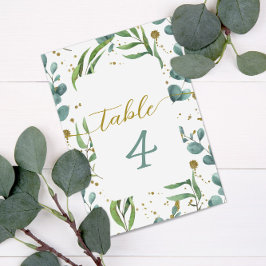 Numeração De Mesa Número da Tabela de Casamento do Padrão Eucalyptus