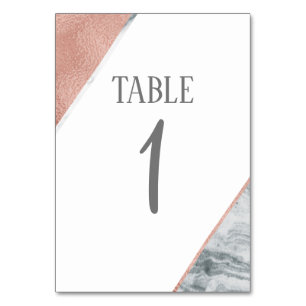 Numeração De Mesa Número da Tabela de Casamento Dourado de Marble e