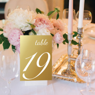 Numeração De Mesa Número da Tabela de Casamento Dourado do Ombre de
