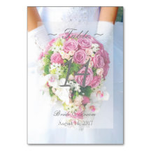 Número da Tabela de Casamento Editável da Flor de 