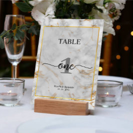 Numeração De Mesa Número da Tabela de Casamento Elegante da Cinza Ma