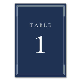 Numeração De Mesa Número da Tabela de Casamento Minimalista Clássico