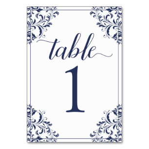 Numeração De Mesa Número da Tabela de Casamento   Nadine (Marinho 1)