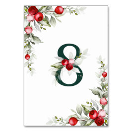 Numeração De Mesa Número da Tabela de Casamento Noel Botanical 8
