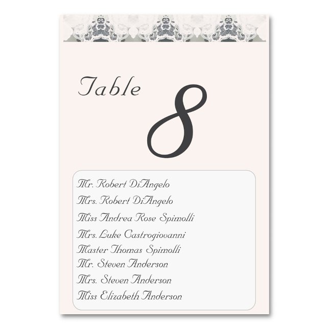 Numeração De Mesa Número da Tabela de Casamento Rosa-Champanhe (Criador carregado)