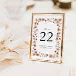 Numeração De Mesa Número da Tabela de Casamento Russo<br><div class="desc">O número da mesa de casamento é perfeito para a noiva inspirada na natureza. Apresentando lindas flores de aquarela pintadas à mão em uma gama de tons rosados, poeirentos, rosa, burgundy e terracotta, esta suíte é enquadrada em um estilo de vassoura na moda rústico com verde-sábio que adiciona um toque...</div>