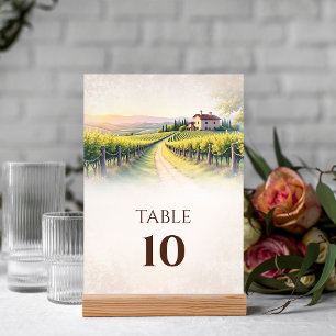 Numeração De Mesa Número da Tabela de Casamento Russo do Vineyard Ro