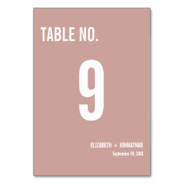 Numeração De Mesa Número da Tabela de Casamento Simples da Tipografi