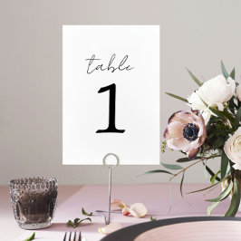 Numeração De Mesa Número da Tabela de Casamento True Simplicity 3