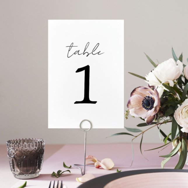 Numeração De Mesa Número da Tabela de Casamento True Simplicity 3 (Criador carregado)