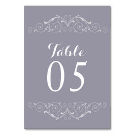 Numeração De Mesa Número da Tabela de Casamentos vintage Elegante