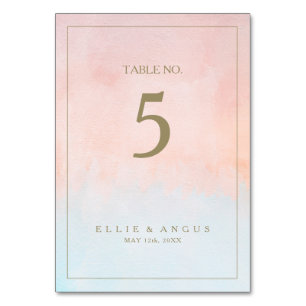 Numeração De Mesa Número da Tabela de Cores de Água do Sunset de V