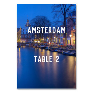 Numeração De Mesa Número da Tabela de Destino da Mesa 1 de Amsterdã