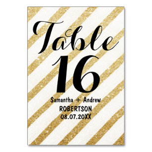 Numeração De Mesa Número da tabela de faixas de ouro de pincéis mode
