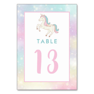 Numeração De Mesa Número da Tabela de Festas de aniversário da Rainb
