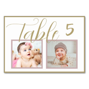 Numeração De Mesa Número da Tabela de Fotografias Elegante Elegante