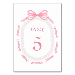 Numeração De Mesa Número da Tabela de Frames de Fita do Arco Rosa
