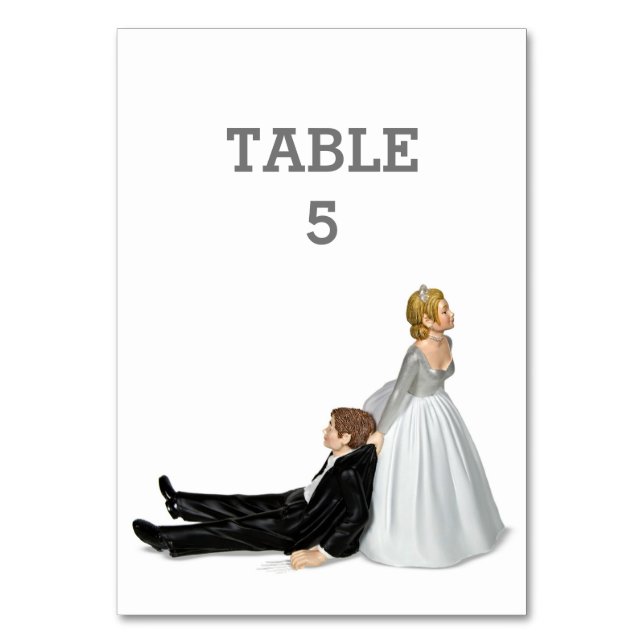 Numeração De Mesa Número da Tabela de Humor de Casamento (Frente)