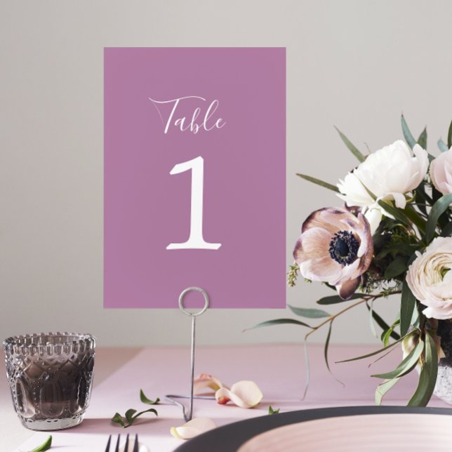 Numeração De Mesa Número da Tabela de Lavandas de Casamento True Sim (Criador carregado)