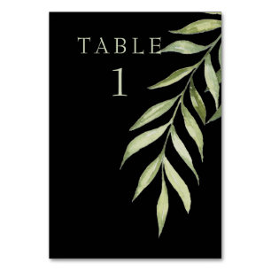 Numeração De Mesa Número da Tabela de Mint e Preto Verde