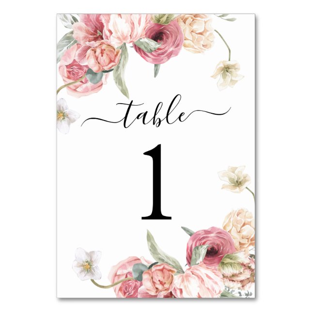 Numeração De Mesa Número da Tabela de recepções de casamento | Annab (Frente)
