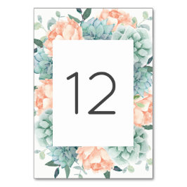 Numeração De Mesa Número da Tabela de Sucultivos das Flores de Pêoni