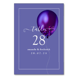 Numeração De Mesa Número da Tabela do Balão de Confetti