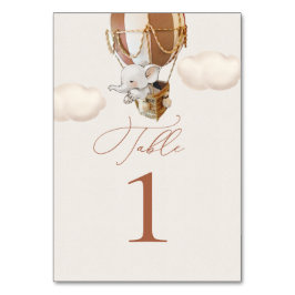 Numeração De Mesa Número da Tabela do Balão de Elefantes