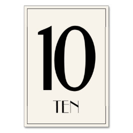 Numeração De Mesa Número da Tabela do Estilo de Hollywood Antigo