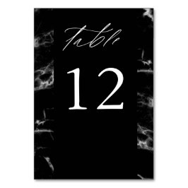 Numeração De Mesa Número da Tabela do Marble Preto 2