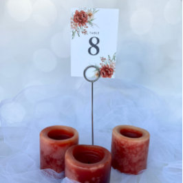 Numeração De Mesa Número da Tabela Floral de Casamento Rustic Boho