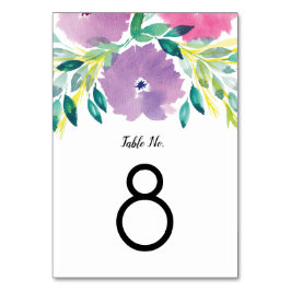 Numeração De Mesa Número da Tabela Floral do Flor