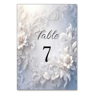 Numeração De Mesa Número da Tabela Flórida Branco
