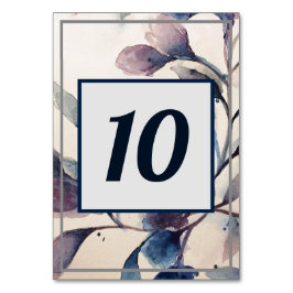 Numeração De Mesa Número da Tabela - Folhagem Lilac Floral