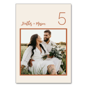 Numeração De Mesa Número da Tabela Fotográfica Boho Dessert