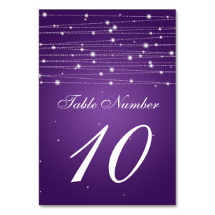 Numeração De Mesa Número da Tabela Linhas Espumantes Roxo