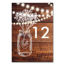 NUMERAÇÃO DE MESA NÚMERO DA TABELA MASON JAR DE PAÍS RÚSSIO