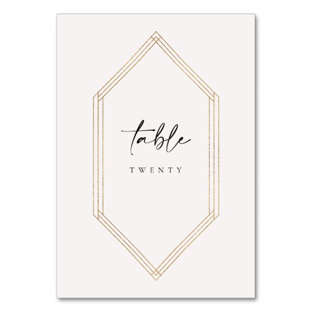 Numeração De Mesa Número da Tabela Pampas Dourada - Casamento C100 (Frente)