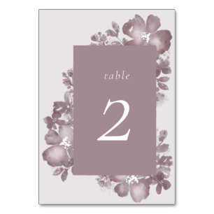 Numeração De Mesa Número da Tabela Romance de Cores Aquáticas