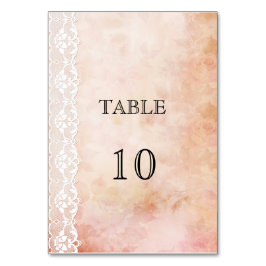 Numeração De Mesa Número da Tabela Romântica de Casamento de Rosa e 