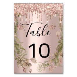 Numeração De Mesa Número da tabela Unidades pretas Rosa de faísca fl