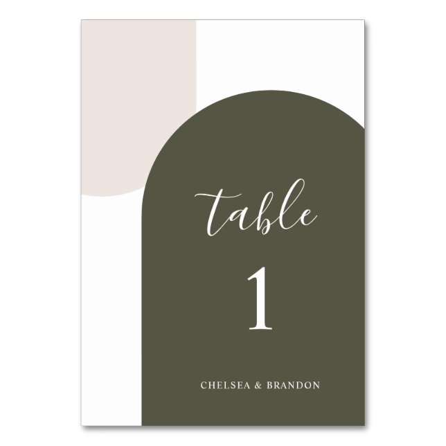 Numeração De Mesa Número de Mesa Arco Rústico Boho Verde Salvia Míni (Frente)
