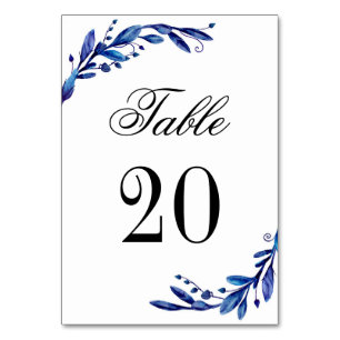 Numeração De Mesa Número de mesa azul. Casamento de inverno. Mesa az