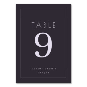 Numeração De Mesa Número de Mesa Azul Elegante