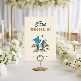 Numeração De Mesa Número de Mesa Casamento Boho Deserto Cacto Arizon