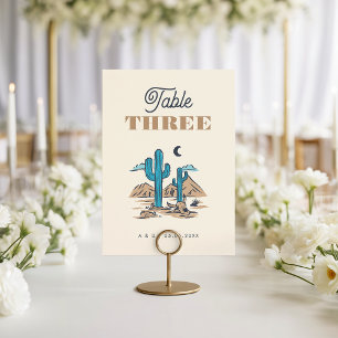Numeração De Mesa Número de Mesa Casamento Boho Deserto Cacto Arizon