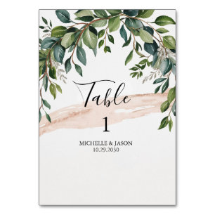 Numeração De Mesa Número de Mesa Casamento Folhagem de Eucalipto Rús