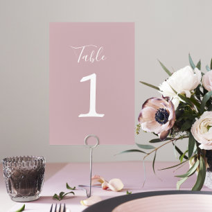 Numeração De Mesa Número de Mesa Casamento Simplicidade Verdadeira 1